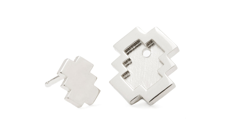 Ear Puzzle collection - orecchino modello Mirror in argento 925 lucido