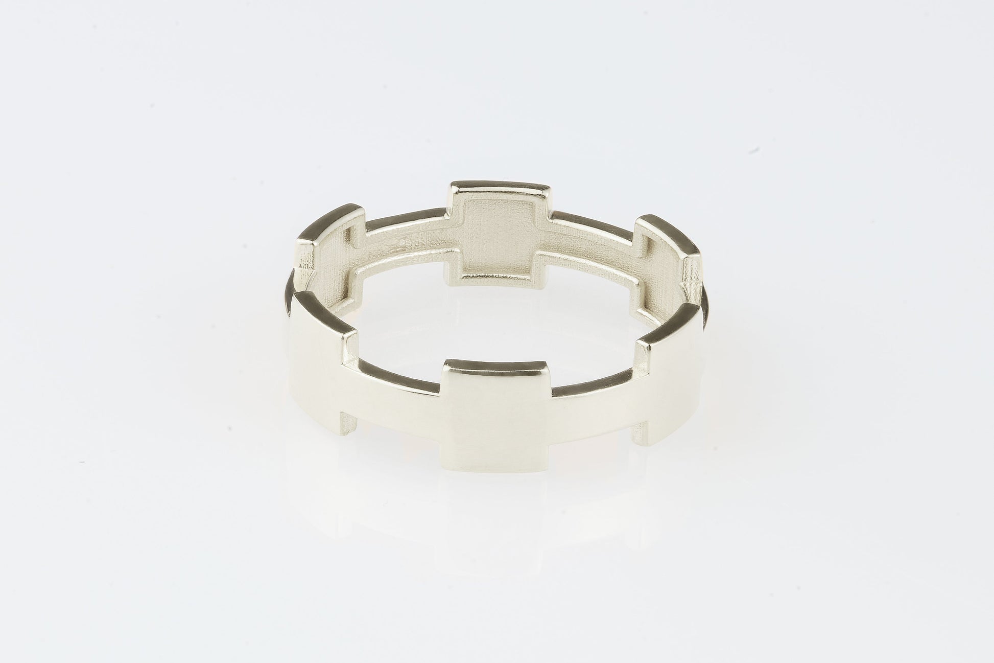 Castle collection - anello modello Wall in argento 925 lucido